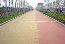 仁创透水砖应用于天津生态城
