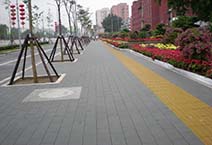 仁创透水砖应用于奥运北土城路